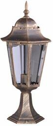 Stojąca LAMPA zewnętrzna Lozana K-5006S czarny/złoty Kaja metalowa