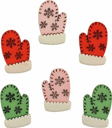 Guziki Galore Mitten Medley, akryl, wielokolorowe, 0,5 x