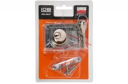 Zamek meblowy bębenkowy LOB ZMB-3 nikiel BLISTER
