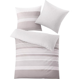 Kleine Wolke Pościel Joshua, bawełna, szarobrązowa (taupe), 155