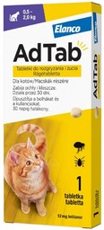 ADTAB 12 mg tabletka na pchly i kleszcze