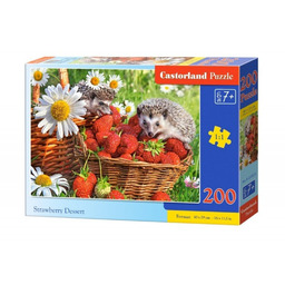 Castorland, puzzle, Deser truskawkowy, 200 el.