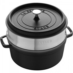 Staub Garnek żeliwny Okrągły Z Wkładem 3.8l Czarny