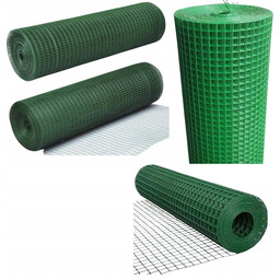 Hodowlana Siatka Woliera Ocynkowana Stal Pvc 25 Mb