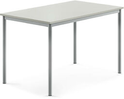 Stół BORÅS, 1200x800x760 mm, szary laminat, szary aluminium