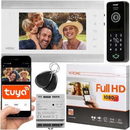 Wideodomofon WiFi 7" Full Hd Szyfrator Na Kod