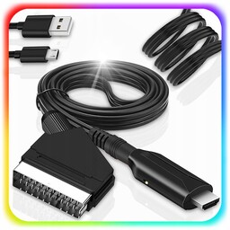 KABEL ADAPTER KONWERTER z EURO HDMI do SCART