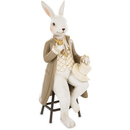 Figurka dekoracyjna wielkanocna królik 19x8,5x7,5 175238