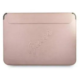 Guess GUCS13PUSASPI Saffiano Script Różowy Etui na laptop