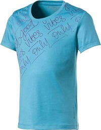 ENERGETICS Gandalfa T-shirt dziewczęcy niebieski Turquoise/Aop 152