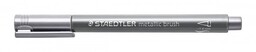 Flamaster pędzelkowy Metallic brush 10szt. srebrny Staedtler