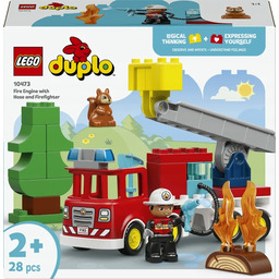 Lego Duplo Wóz strażacki z wężem i strażakiem