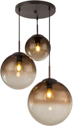 Globo Lampa wisząca Varus 15865-3 kaskada brąz bursztynowa
