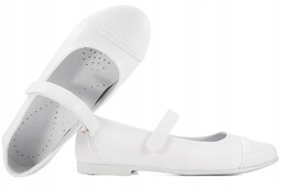 Kornecki 6492 Balerinki Dziewczęce Komunijne białe