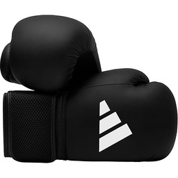 adidas Unisex młodzieżowe rękawice bokserskie Hybrid 25, czarne,