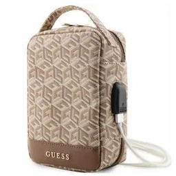 Guess GCube Stripes GUHBHGCFSEW Brązowy Organizer