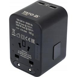 Yato Adapter Podróżny Uniwersalny Usb, Usb-c 65W YT-81303