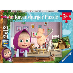 Ravensburger - Masza i niedźwiedź, kolekcja 2x12, 2