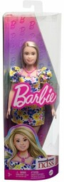 Lalka Barbie Fashionistas Niebiesko-żółte Kwiaty HJT05