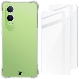 Bizon Etui + 2x szkło hartowane Case Clear