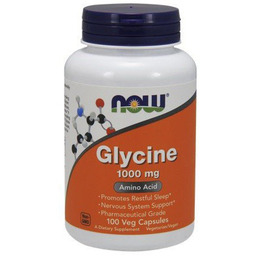 Suplement diety, NOW FOODS Glycine - Glicyna 1000mg