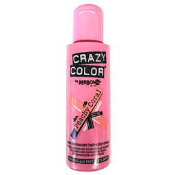 Crazy Color, toner odżywczy do włosów, Peachy Coral