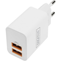 DIGITUS Uniwersalna ładowarka 15.5 W - 2-Porty USB-A