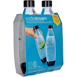 SodaStream 1 Litrowe Butelki Fuse, Czarne Dwupak
