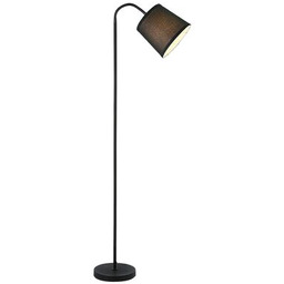 Lampa podłogowa czarny Godric E27 25 W klosz