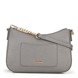 Damska torebka na ramię z ekoskóry mała szaro