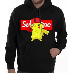 BLUZA MĘSKA Z KAPTUREM PIKACHU POKEMON GO S