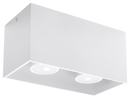 Plafon QUAD MAXI Biały - Sollux