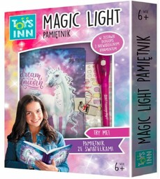 Stnux Pamiętnik Magic Light Unicorn z lampkami LED