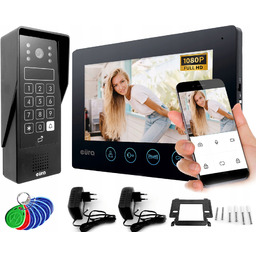 Wideodomofon WiFi Aplikacja 7'' Full Hd Czarny