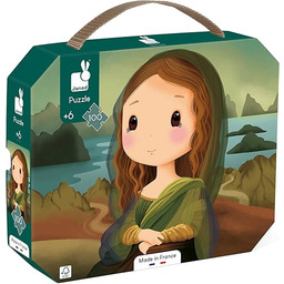 JANOD Zainspirowany Leonardem da Vinci-100-elementowe puzzle dla dzieci