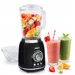 Blender Kielichowy Akpo AHB520CY Szklany Czarny Styl Retro