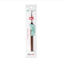 Prym 223506 naturalne szydełko wełniane, 5,00 mm, drewno,