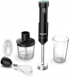 Bezprzewodowy Blender Ręczny Poyocom z Ładowaniem Type-C, Trzepaczka,