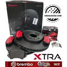 Przednie klocki Xtra + tarcze hamulcowe brembo 321mm