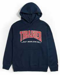 bluza męska HUF (THRASHER) BAYVIEW PO HOODIE Navy