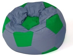 Go Gift Pufa worek sako PIŁKA szary-zielony L