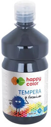 Farba tempera Premium 500ml czarna HAPPY COLOR -