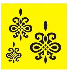 Maska szablon 16x16 dekory ornamenty scrapbooking