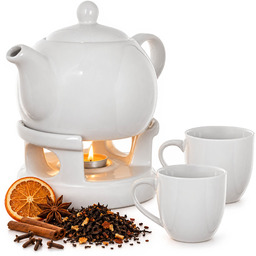 Dzbanek ceramiczny z podgrzewaczem Irais 1L + 2