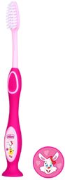 CHICCO 36M+ Do zębów, różowa, szczoteczka do zębów