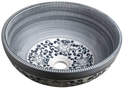 Sapho PRIORI umywalka ceramiczna nablatowa 41 cm niebieski