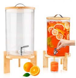 Słój Szklany z Kranikiem 7,5 L na Lemoniadę