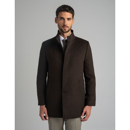 płaszcz rivara brązowy