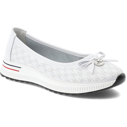 Filippo Półbuty damskie, cholewka ze skóry naturalnej perforowanej