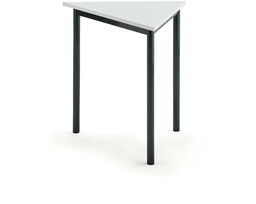 Biurko BORÅS TRIANGEL, 800x700x720 mm, biały laminat, antracyt